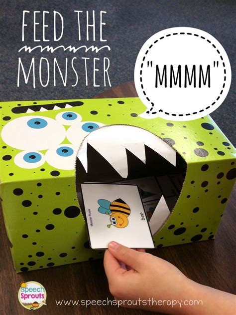 Feed The Monster Articulation Activity Speech Sprouts Therap