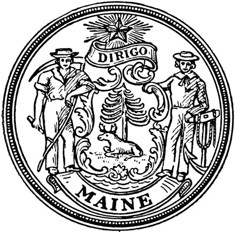 Seal Of Maine Clipart Etc