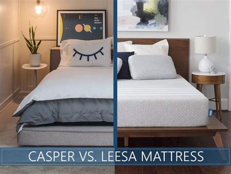 Every mattress comparison takes two popular, competing mattress brands and looks at all the different things that matter to you before you buy, while you sleep, and into the future. Leesa vs. Casper Mattress Comparison for 2019 - Which One ...