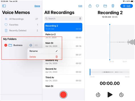It's the white icon with a gray waveform that's typically found on the home screen. How to use and manage folders in Voice Memos on iPhone and ...