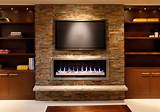 Images of Electric Fireplace In Basement