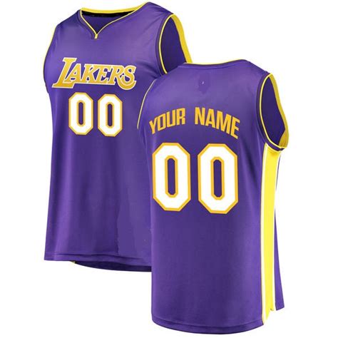 Los Angeles Lakers Style Customizable Basketball Jersey Best Sports