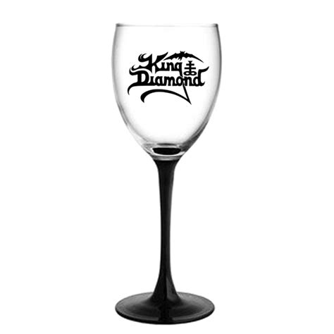 King Diamond Logo White Wine Glass Wine Glass King Diamond