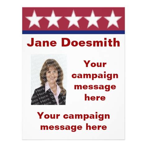 Election Campaign Flyer Template Zazzle