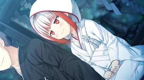 Wallpaper Anime Monobeno Girl Smile Pose Screenshot Mangaka