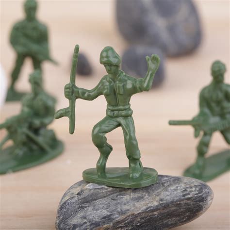 100pcspack Military Plastic Toy Soldiers Army Men Figures 12 Poses