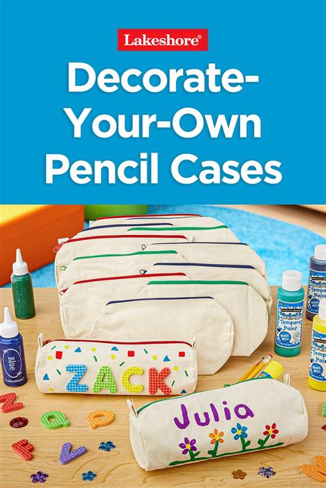 It's a nice idea if you have a few. Decorate-Your-Own Pencil Cases - Set of 15 | Arts and crafts for kids, Pencil case, Easy art ...