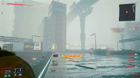 Cyberpunk 2077 Bug Sudden Appearance Of Fog Youtube