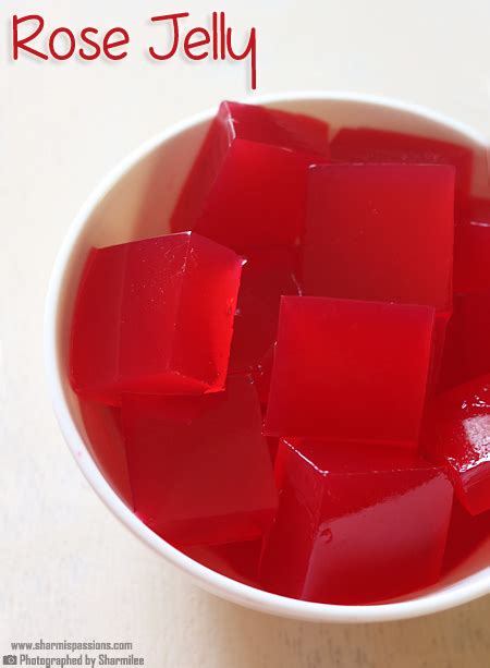 Homemade Rose Jelly Recipe How To Make Rose Jelly Sharmis Passions