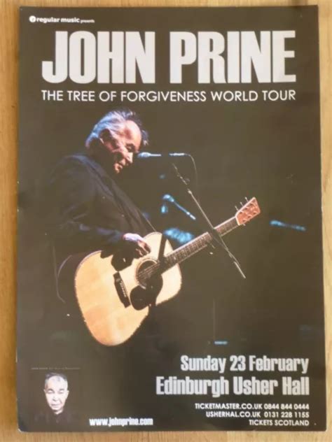 John Prine The Tree Of Forgiveness Tour Edinburgh Feb 2020 Concert Gig Poster 8 71 Picclick