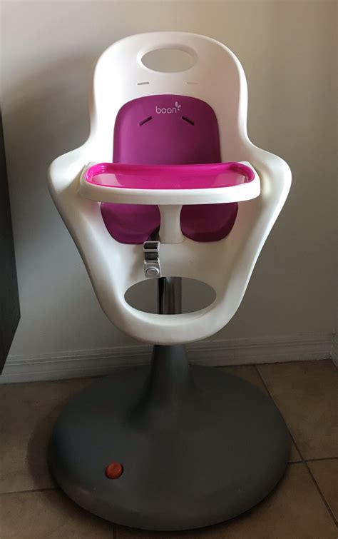 Boon Flair Pneumatic Pedestal High Chair In Pink For Sale In Miami Fl