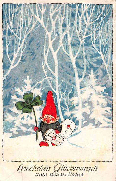 Glückwünsche zum ruhestand an kollegen. Herzlichen Glückwunsch zum neuen Jahr Zwerg mit Klee Postkarte gel. 31.12.1927… | Glückwünsche ...