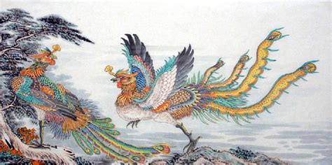 Chinese Phoenix Painting 4741005 66cm X 136cm26〃 X 53〃