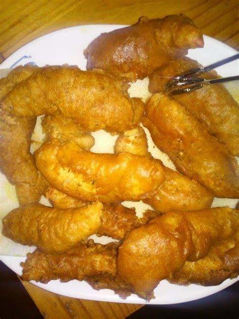 Dip each piece in the beer batter. Beer Batter for Fish or Chicken | Recipe | Beer battered ...
