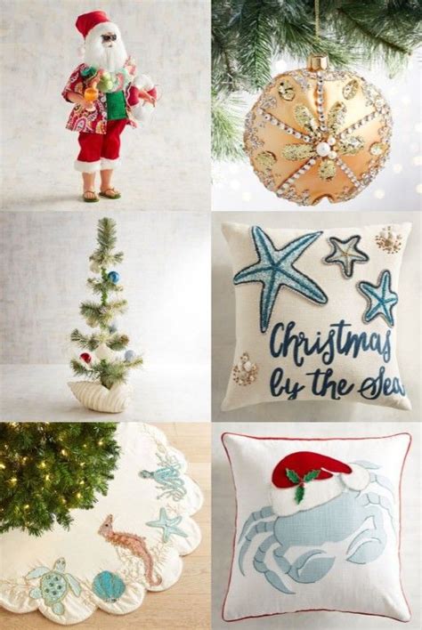 Nautical and beach themed rugs, coastal lamps and lighting, beach bedding, beach home entertaining and tabletop, wall art, mirrors and so much more to create your perfect seaside home retreat! Shop Coastal Christmas Decor & Ornaments | Coastal ...