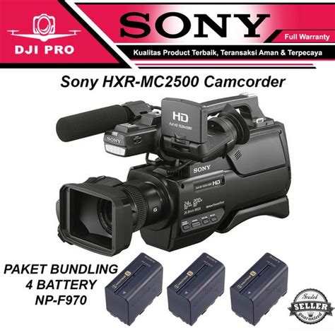 jual sony hxr mc2500 camcorder handycam mc 2500 extra 4 battery di