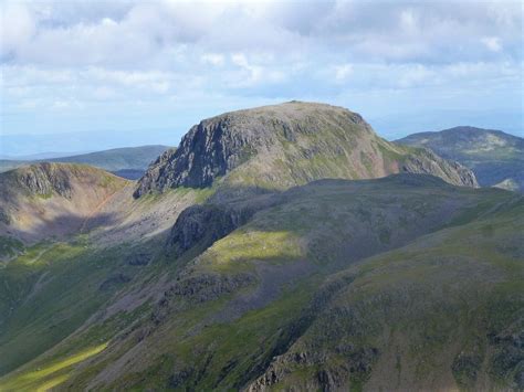 Great Gable From The Top Of Pillar Lake District England R