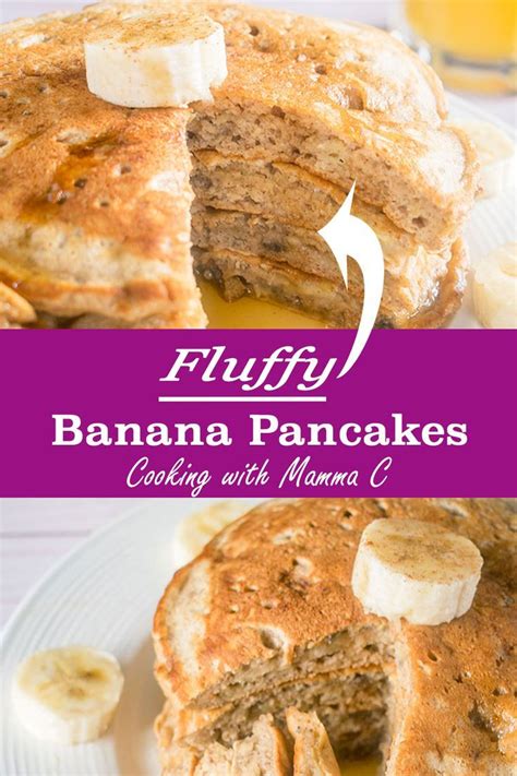 These Fluffy Banana Pancakes Taste Like Banana Bread Youll Love This