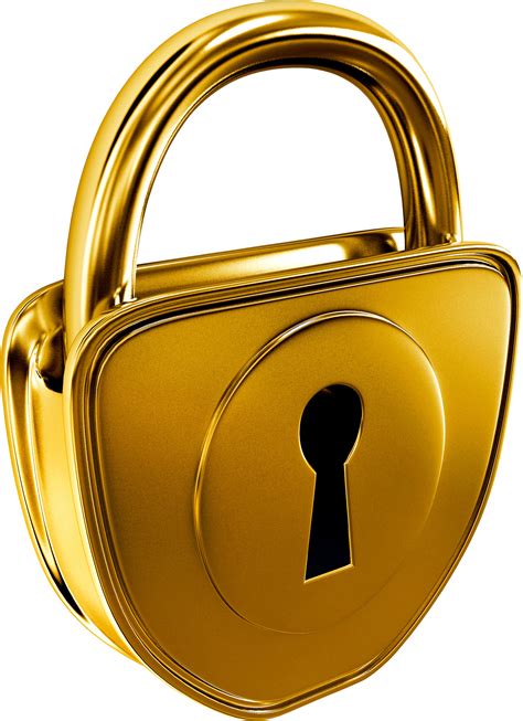 Lock Clipart Golden Lock Golden Transparent Free For Download On