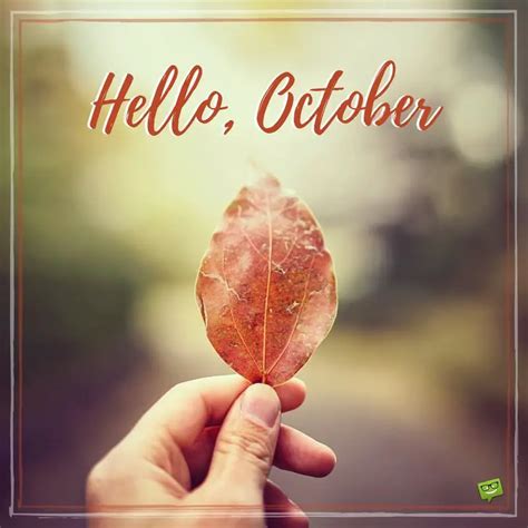 Hello October Fun Facts And Famous Quotes