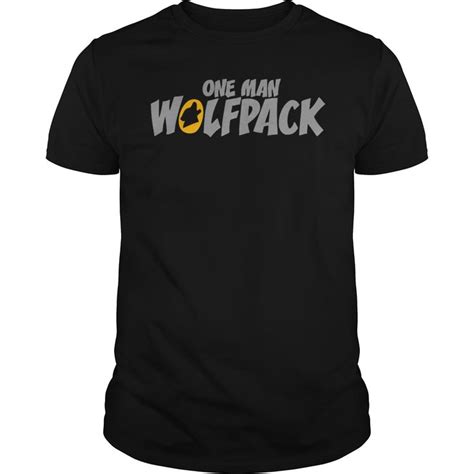 One Man Wolfpack T Shirt Custom Shirts T Shirt Shirts