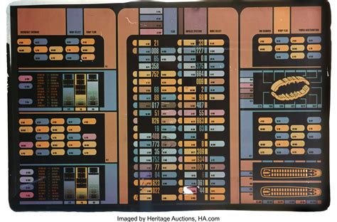 Star Trek Voyager Prop Lcars Engineering Panel Movietv Lot
