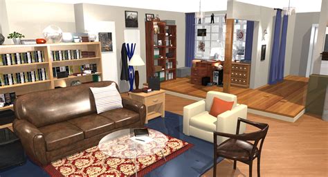 The Big Bang Theory Wohnung In 3d Homebyme