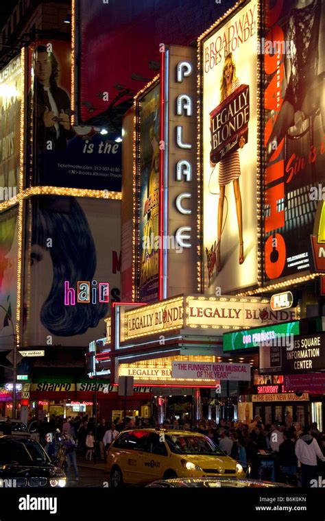 The Palace Theatre On Broadway In Manhattan New York City New York Usa