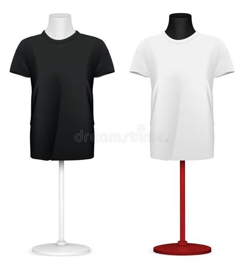 Plain T Shirt On Mannequin Torso Template Template Of Plain T Shirt On