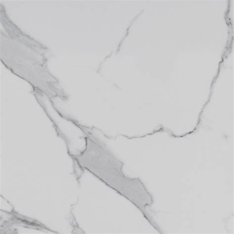 White Marble Effect Gloss Ceramic Floor Tile Image To U