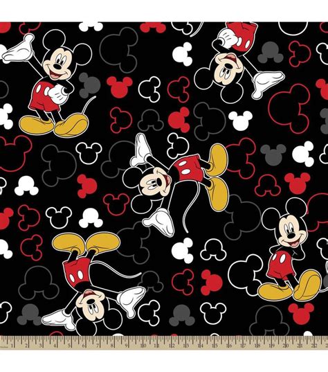 Disney® Mickey And Icons Toss Fleece Fabric Jo Ann Mickey Mouse