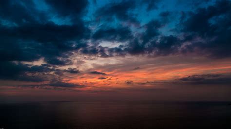 Clouds Dawn Dusk Ocean Scenic Sea Sky Sunrise Sunset Public