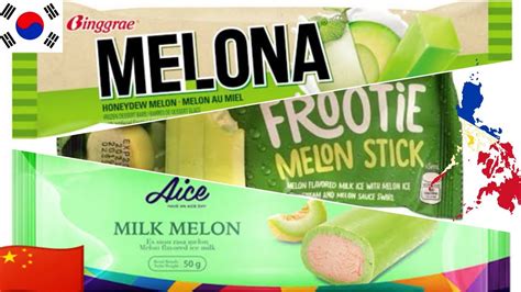 Melon Ice Cream Anyone Binggrae Melona Selecta Frootie Melon Ice Cream Stick Aice Milk