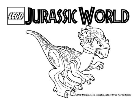 Lego Colouring Page Stygimoloch Lego Coloring Pages Jurassic World