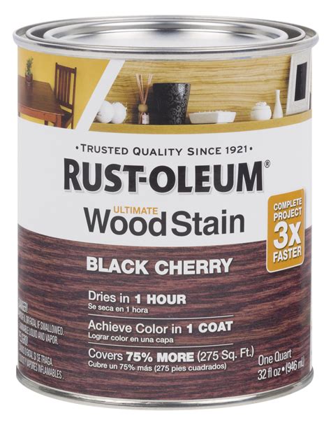 Rust Oleum Black Cherry Ultimate Wood Stain Quart