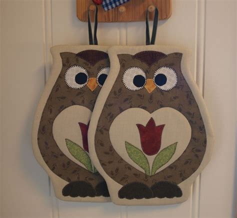 Owl Pot Holders Quilt Sewing Patterns Owl Crafts Owl Decor