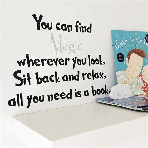 Childrens Reading Quote Wall Sticker Reading Quotes Kids Childrens