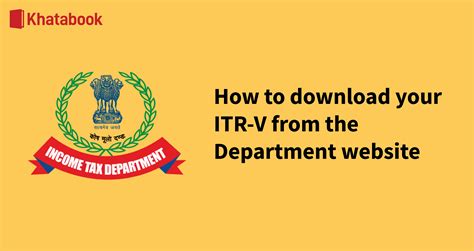 How To Download Itr V Acknowledgment From The Itr Website