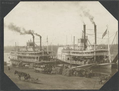 A Photograph Of Steamboats On The Mississippi River Ca 1860 Dpla