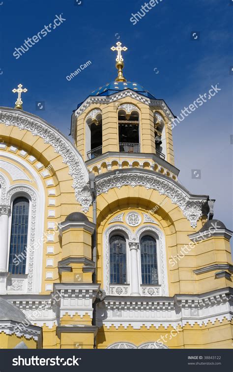 Saint Vladimir Cathedral Detail In Kiev Ukraine Stock Photo