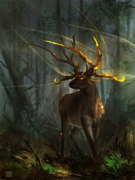 Enchanting Deer Guardian Artwork By Sickbrush
