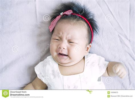 Crying Baby Stock Image Image Of Baby Purple Infant 102060075