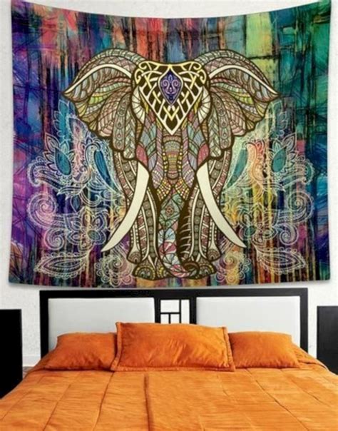 55 Amazing Bohemian Bedroom Decor Ideas Roundecor Elephant Tapestry