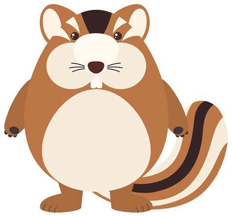 Cute Chipmunk On White Background 293849 Vector Art At Vecteezy