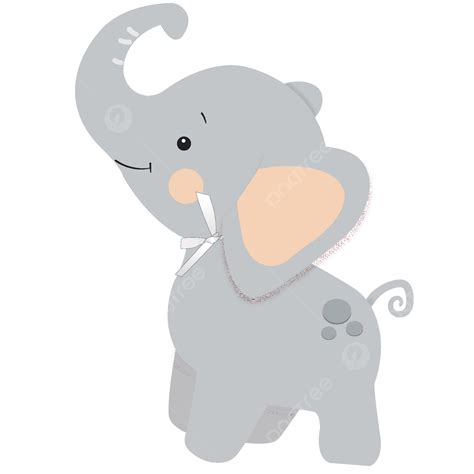 Gambar Vector Cartoon Animal Cute Elephant Zoo Vektor Pola Dekoratif