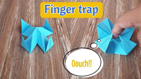 How To Make Diy Origami Finger Trap Paper Finger Trap Origami Trap