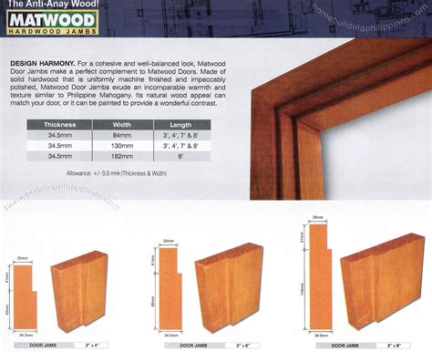 Hardwood Door Jambs Door Jamb Design Philippines