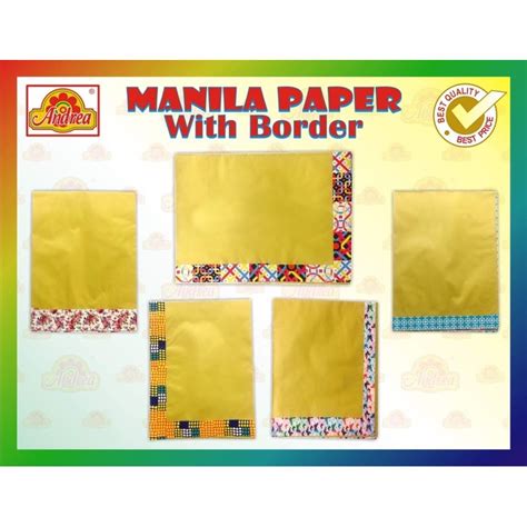 Manila Paper With Border With Different Design Of Border Cartolina