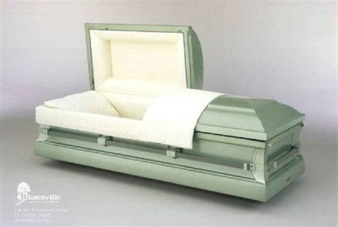 Batesville Casket Company Emeraldtone Light Green Crepe Interior 20