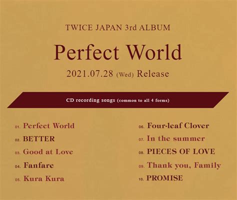 210623 twice japan twice japan 3rd album perfect world tracklist r twice